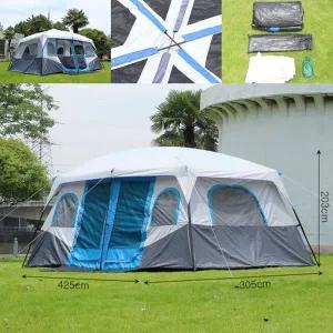[셀러에이드]온가족캠핑 투룸 대형 텐트 12인용 야영 감성 사계절