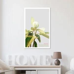 ( 출고옵션 - 35X35cm ) 식물 캔버스액자 그린 리브스 (WF167F3)