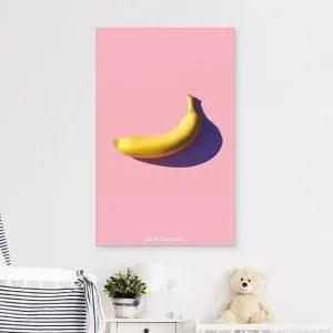 ( 출고옵션 - 25X40cm ) 레트로 감성 캔버스액자 핑크 (WF16804)