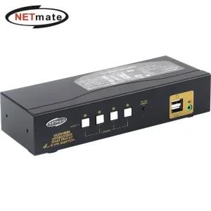 고품질 듀얼 4K 60Hz HDMI KVM 4대1 스위치(USB) (WF94B3D)