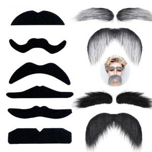 눈썹 키트 크리스마스 산타 클로스 코스프레 소품 자체 접착 가짜 콧수염 눈썹 세트 할로윈 가장 무도회 파