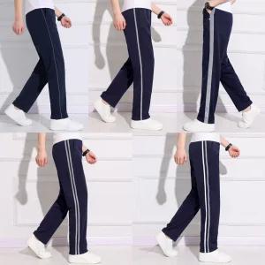 회색라인 네이비 트레이닝 바지 교복 생활복 스쿨룩