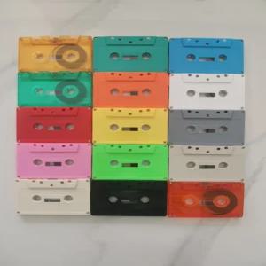 카세트 테이프 공테이프 플래시 투명 녹음용 컬러 60분