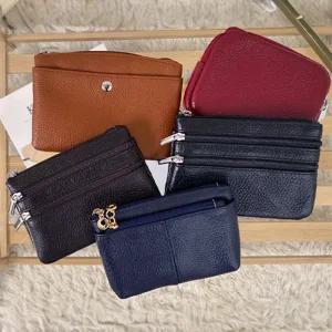 고급스러운 소가죽 카드지갑 휴대용이 동전지갑 명함 4타입 5색상