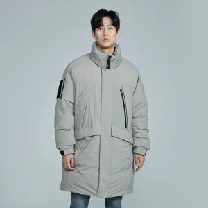 [버커루][THINFULL] 남성 NPU 중힙기장 하이넥 구스 씬다운(B224DW080P)