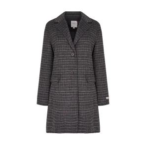 [크로커다일레이디] 크로커다일레이디 모혼방 소재의 가볍고 따뜻한 체크패턴의 핸드메이드 코트CLCWCT102