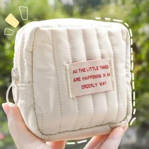 생리대 파우치 화장품 미니 누빔 다용도 파우치