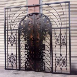 철제 소형 대문 철제대문 울타리 주택 옥외 휀스문