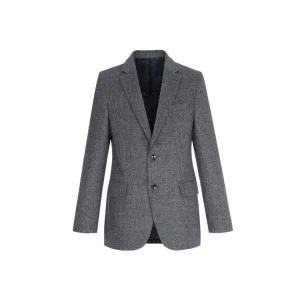 BY파크랜드오스틴리드그레이 울100 마이크로패턴 등판퀼팅 자켓_A1KF1421