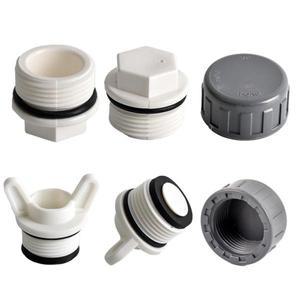 1/2 인치3/4인치 1 인치암나사 수나사 엔드 캡 PPR PVC 파이프 플러그 정원 관개 수족관 플라스틱 팝너트 1