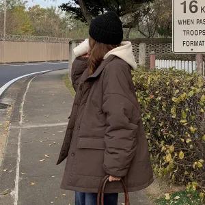 [제작] 헌티드 리얼루즈핏 야상 패딩 점퍼 84932 빅사이즈 여성의류