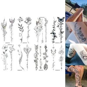 레터링 타투 스티커 학교 축제 클럽 페스티벌 8종세트/타투/판박이/스티커/헤나/패션/일회용/붙이는/레터링