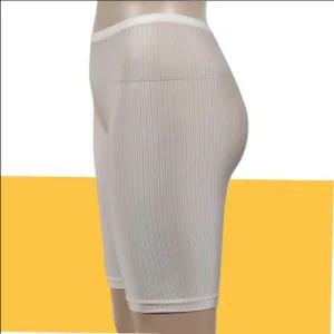 인견소재 5부 언더웨어 뵈뵈 팬티 부드럽고 편안한 속바지 시원한 세로골지