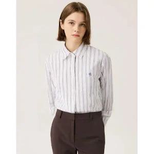 [하프클럽/레노마레이디]스트라이프 카라 셔츠-CC31ST030