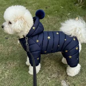 강아지 겨울 귀여운패딩옷 올인원 발열 경량 아우터 소형견 중형견 대형견