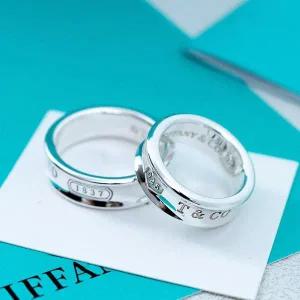 [TIFFANY&CO]티파니 1837 네로우링 와이드 실버 반지