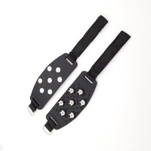 아이스 클리트 트랙션 크램폰 오버슈즈 아이스 스노우 안티 슬립 스파이크 그립 성인 하이킹 등산 부츠 겨