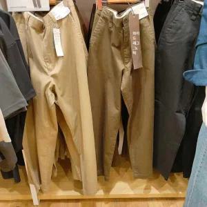 유니클로히트텍기어팬츠디자인 면 남성 빅사이즈 슬랙스