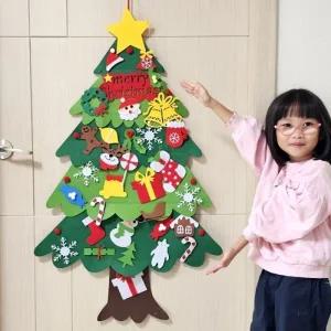 ( )펠트지 크리스마스 꾸미기 벽트리 A