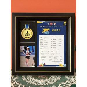 마라톤 메달 액자 입체 액자형 블랙 인치 스포츠 20 보관 기록증 케이스 훈장 뱃지