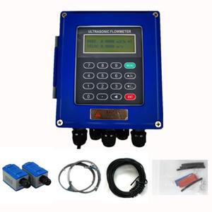 디지털 초음파 유량계 벽걸이 형 클램프 TM-1 변환기 DN50mm-700 TUF-2000B RS485 인터페이스 IP67 보호
