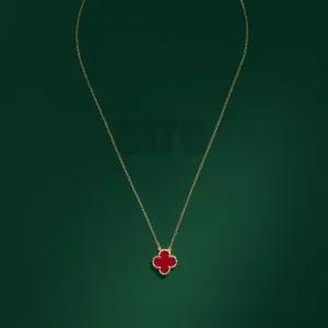 반클리프 목걸이 여성용 빈티지 알함브라 펜던트 스톤커넬리언 VCARD38500