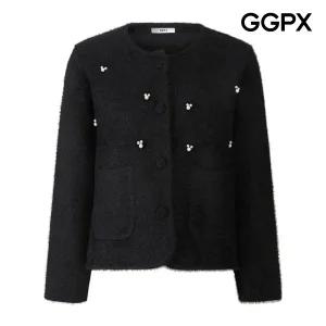 [GGPX] 포켓 날개사 퍼 진주 가디건 (GPBKG008F)