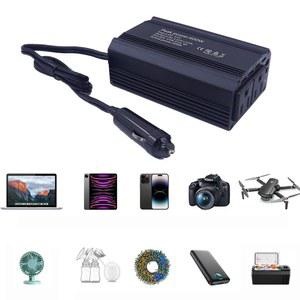 300W 12v 220V 인버터 피크 전력 600W 휴대용 차량 탑재 가정용 변환기 EU 소켓 다기능
