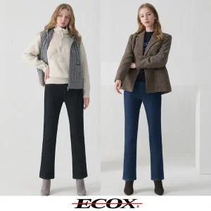 에콕스 25FW 여성 보아퍼 데님 팬츠 2종