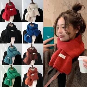 헤이이츠미 남자 여자 커플 캐시미어 울 니트 목도리 머플러 울니트 패션 잡화 겨울 따뜻한