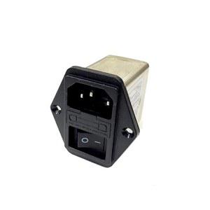 1Pcs 전원 필터 CW2B-06A-T CW2C-10A-T6A 소켓 220V 단상 교류 퓨즈(CW2B-06A-T)