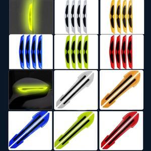 자동차 반사 스티커 도어 가장자리 충돌 방지 스트립 안전 백미러 경고 바디 스크래치