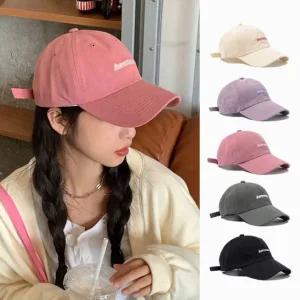 예쁜 어썸 자수 캡모자 야구 볼캡 스트릿 패션 여성 남성 커플 연예인