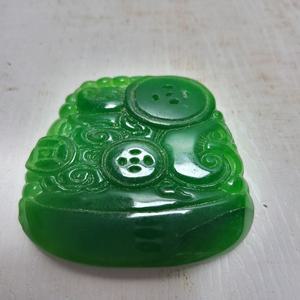 천연 비취 옥패 길이5cm 골동품/수집품/도자기