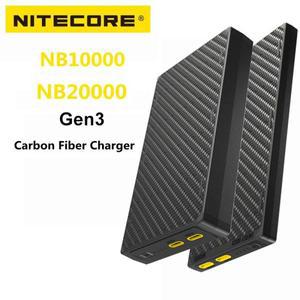 NITECORE NB10000 Gen3 휴대용 모바일 전원 은행 20000mAh 카본 PD/QC3.0 iphone 호환 샤오미호환 용 18W
