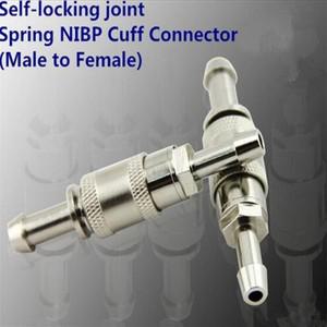 NIBP 커프 호스 자동 조인트 잠금 스프링 커넥터  모니터 Mindray Goldway 사용  5 개/세트