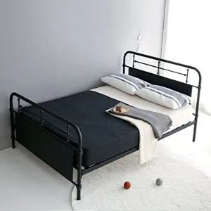 [마켓비]고품질 북유럽 퀸침대 철제 침대프레임 침실인테리어 조립식 철제침대프레임 낙상방지침대 WFHB1I