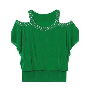 라인댄스복 상의 오프숄더 가오리핏 바복 티셔츠 볼륨 방송댄스복 챠밍 살사 쟈이브 삼바