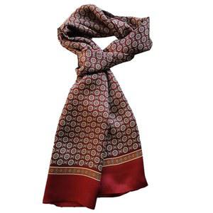 쉬유자우 남성용 실크 스카프 더블 레이어 패션 넥커치프 포멀 캐주얼