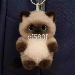  귀여운 고양이 키링 MBTI INTJ 샴고양이 귀여운 가방고리 인형 펜던트 열쇠고리