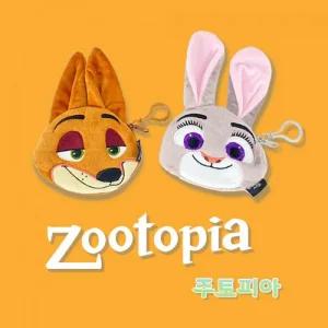 주토피아 닉 앤 주디 동전 카드지갑 가방고리 2Types