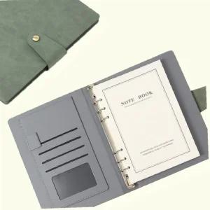 노트 레더핏 다이어리형 그린 강템