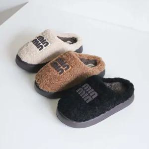 JZ_3516 여성 털슬리퍼 뽀글이 실내화 사무실 슬리퍼