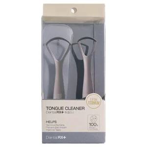 (2개 1세트)덴탈RX 혀클리너 반영구 티타늄 / 입냄새 설태 백태 열탕소독 파우치