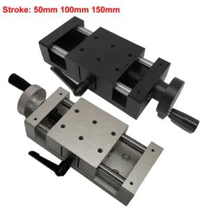 호환  알루미늄 합금 수동 스테이지 슬라이딩 테이블 크로스 롤러 선형 레일 스테이지 80x80mm 선형 가이드