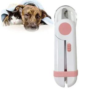 [골드스마일]고양이발톱깎기 고양이 led 램프 발톱깎기 L 핑크 고양이발톱깍기
