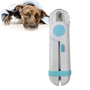 [골드스마일]강아지발톱깎이 애견발LED 램프 발톱깎기 L 블루 고양이발톱깍기