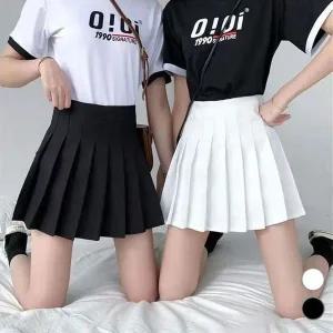 [하프클럽/]레이디스 하이웨스트 플리츠 테니스 롱스커트머스트해브