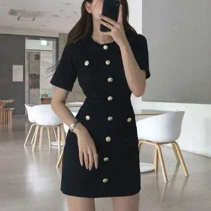 [하프클럽/]트위드 드레스 포멀룩유니크 숏 드레스 숏티 스키니