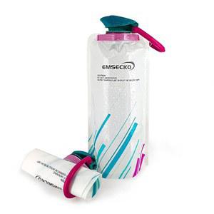 [미국배송] EMCECKO 접이식 물병 - 야외 활동 및 여행을 위한 700ML BPA 프리 내구성 카라비너 물 분유 견과류에 적합